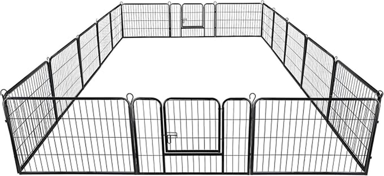 heavy duty metal dog pen