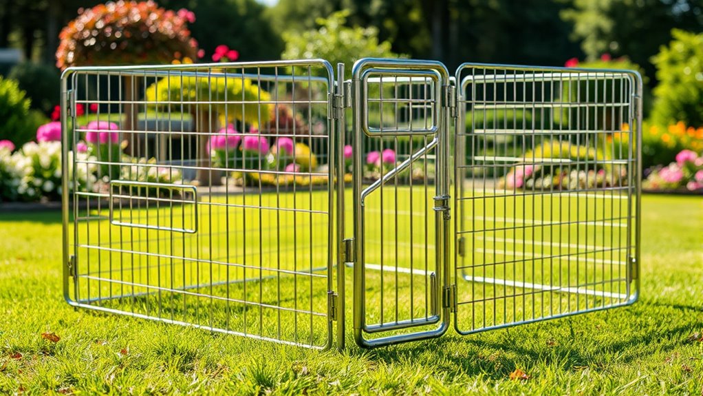 heavy duty metal playpen panels
