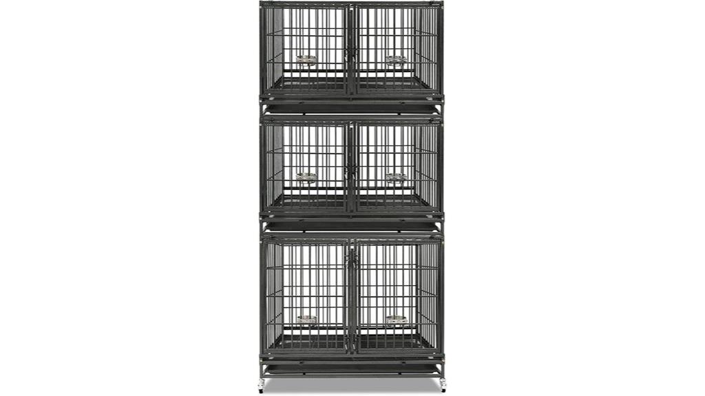 heavy duty stackable dog crate
