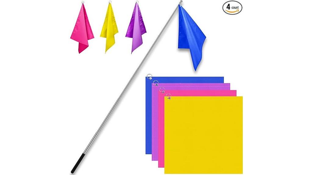 horse riding training flags