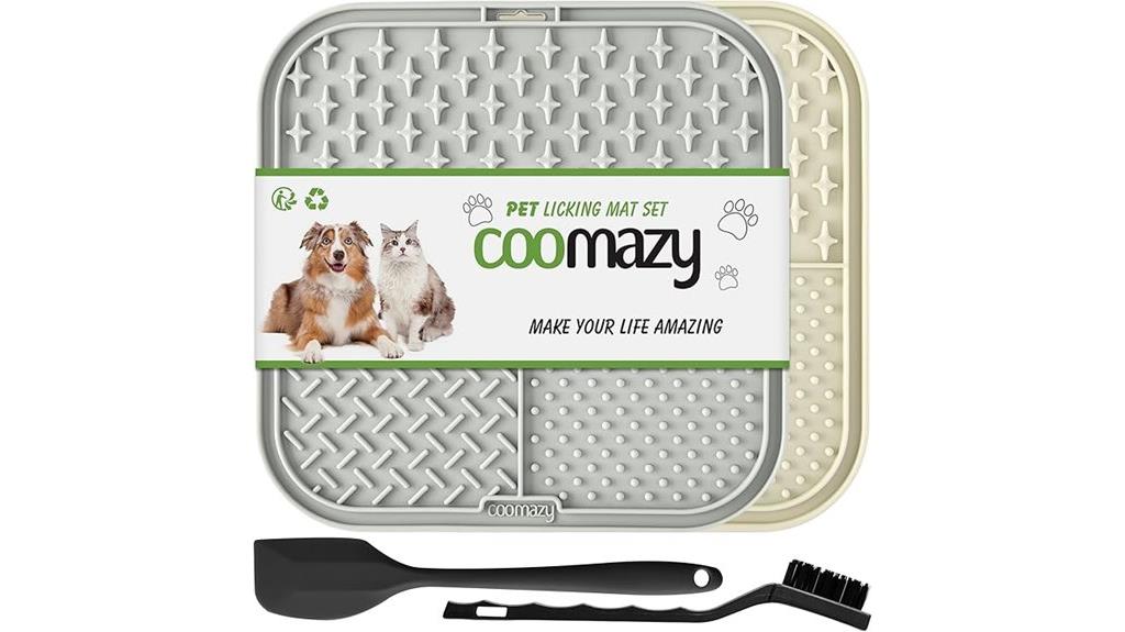 interactive pet feeding mat