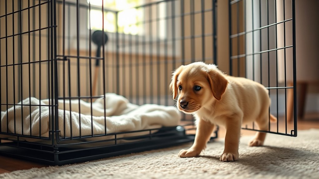 introduce crate gradually positively