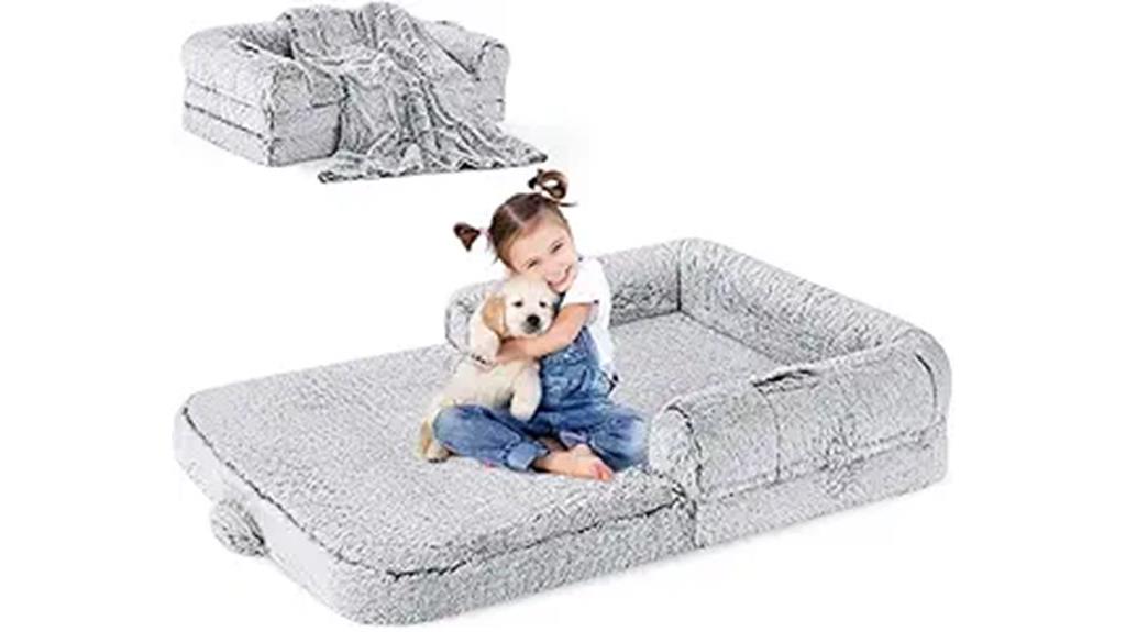 kids foldable dog bed
