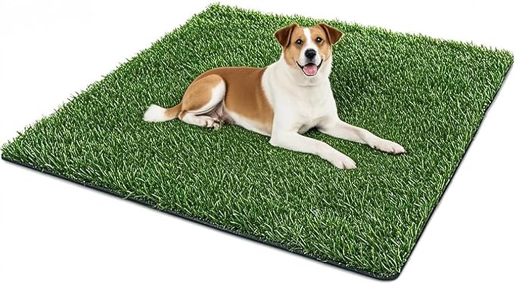 large artificial dog grass