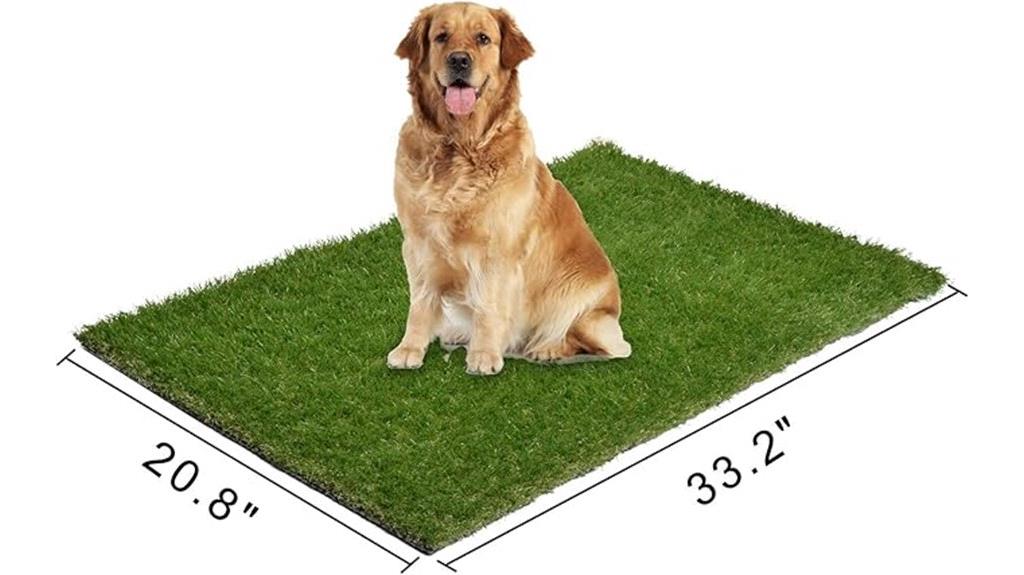 large artificial dog turf