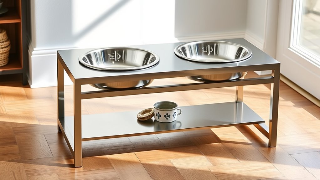 large dog feeding station