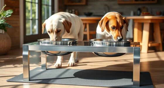 large dog feeding stations