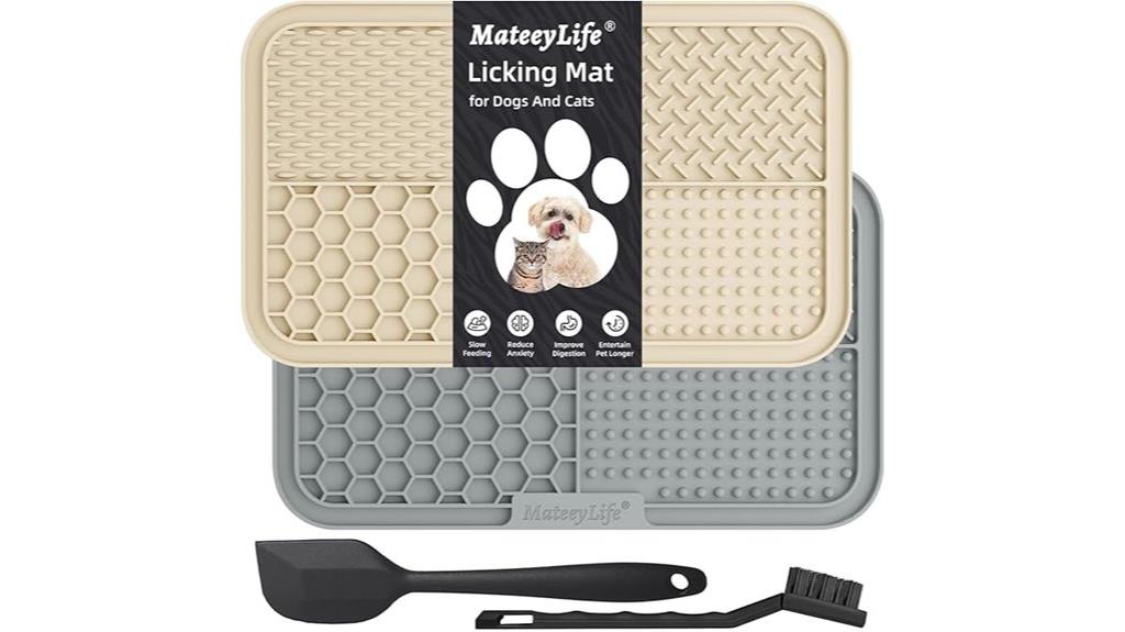 large dog lick mat set