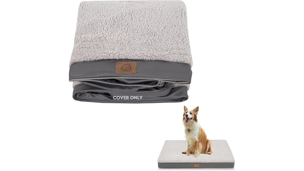 large grey washable cover