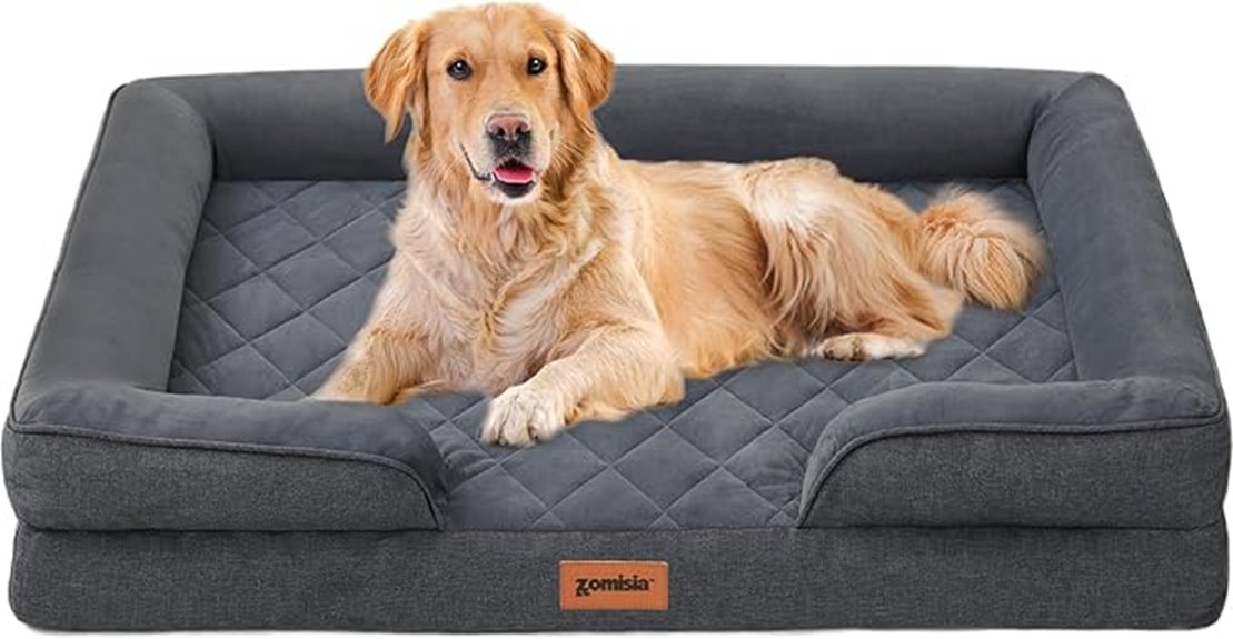 large orthopedic dog bed