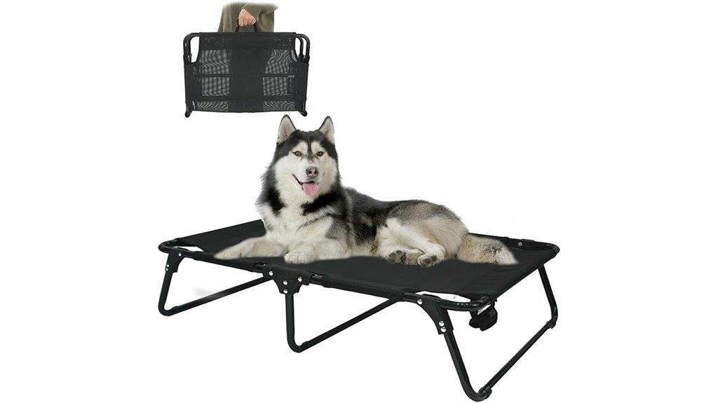 large raised mesh bed