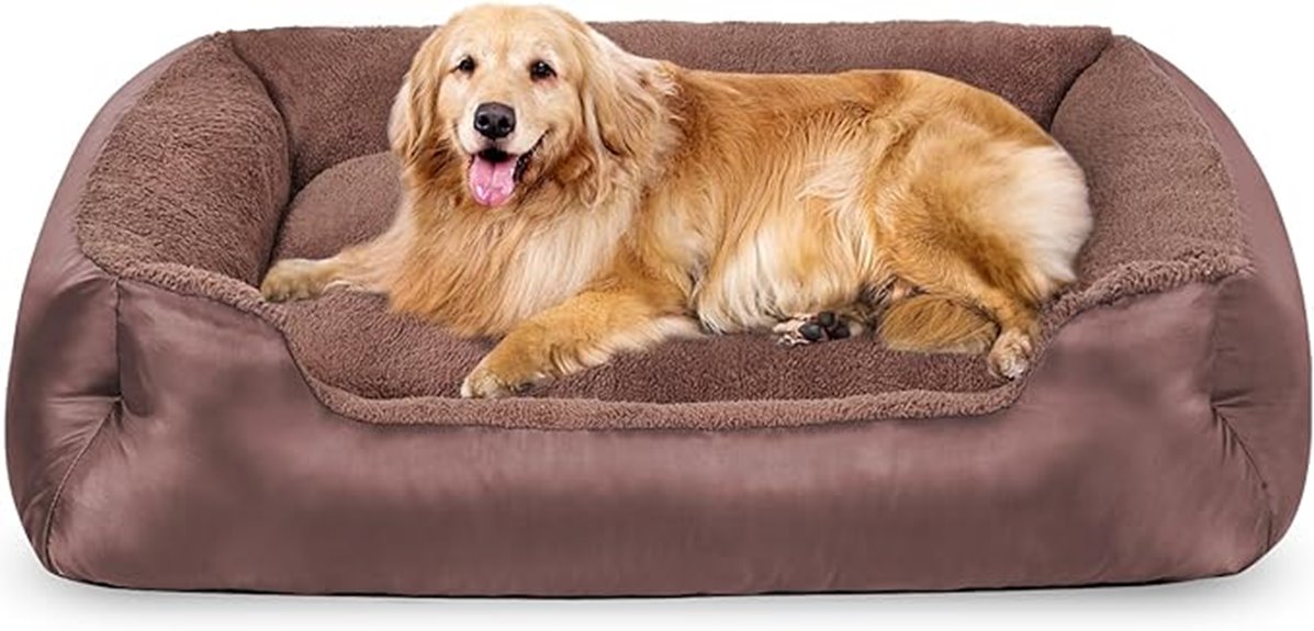 large washable pet bed