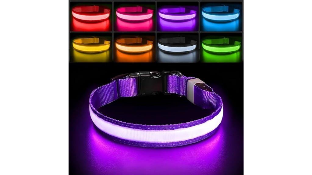 led night dog collar
