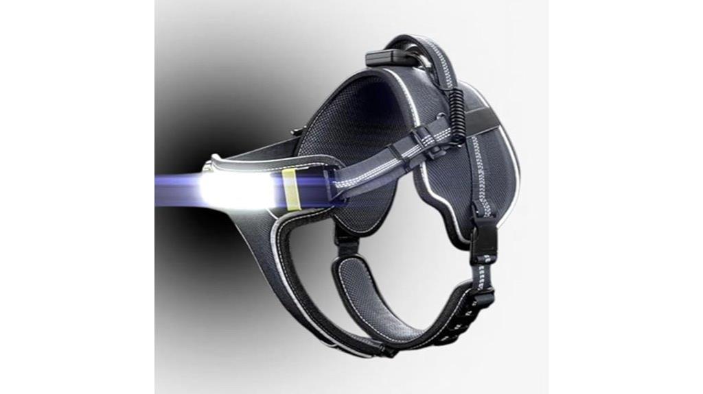 led safety dog harness