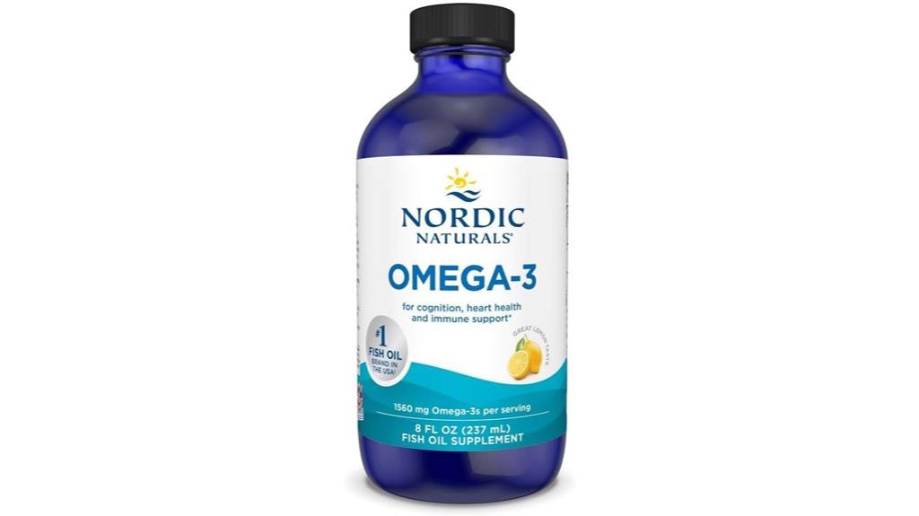 lemon flavored omega 3 supplement