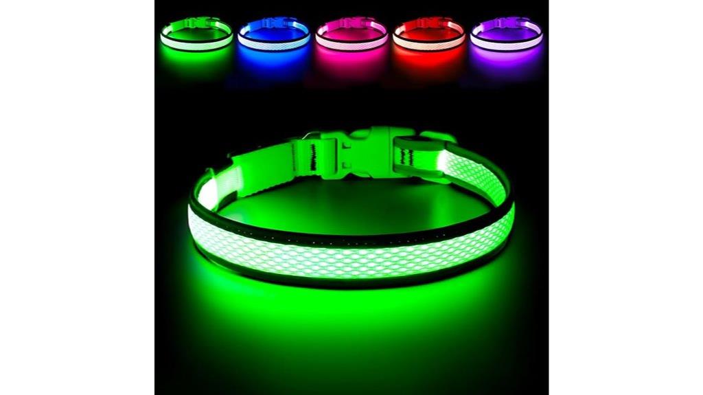 light up rechargeable dog collar