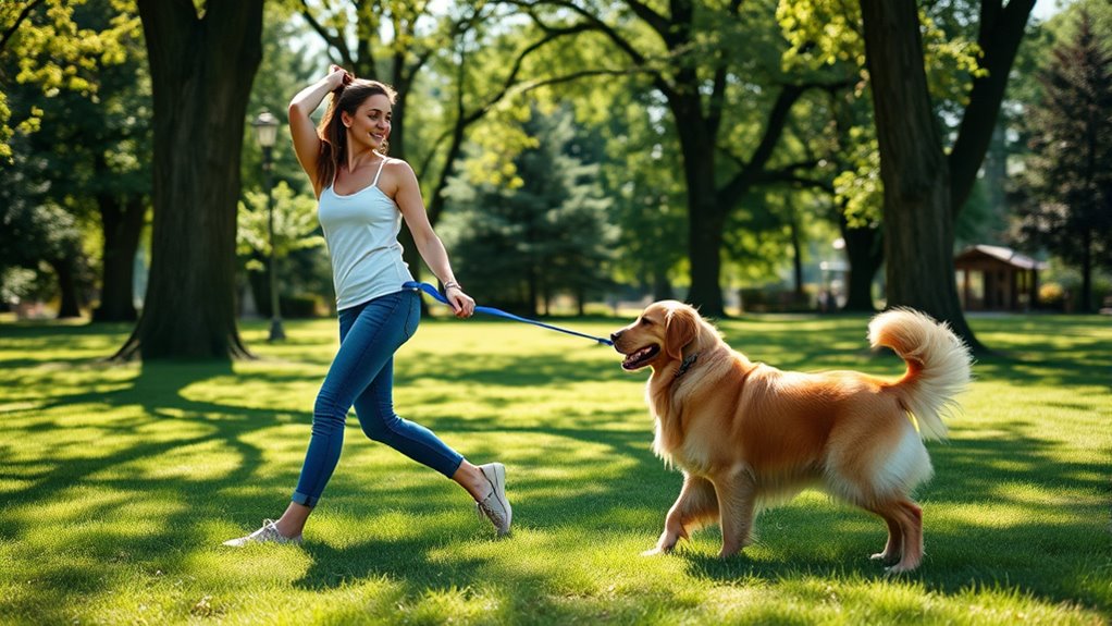 maintain slack during walks