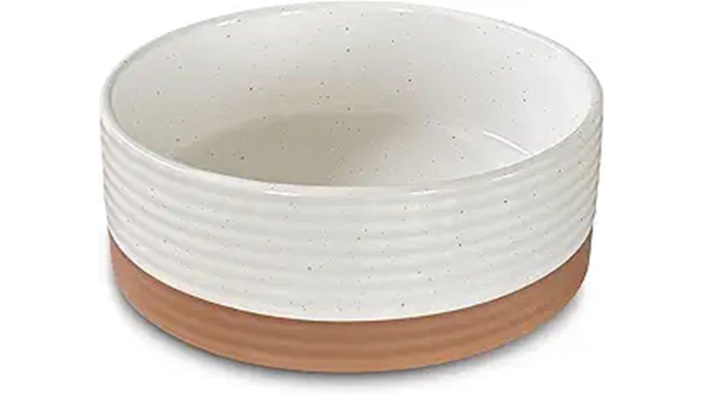 medium ceramic pet bowl