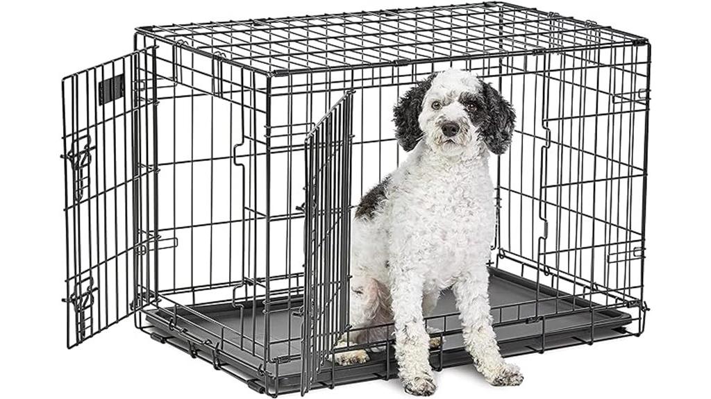 medium dog crate with divider