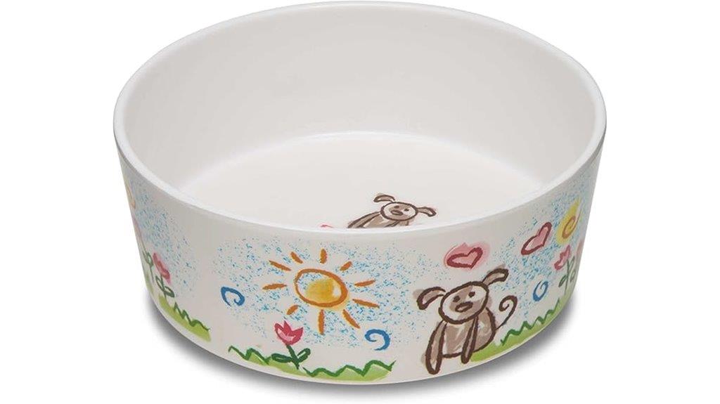 modern large puppy bowl