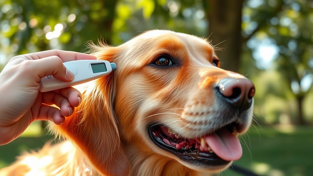 monitor dog s body temperature