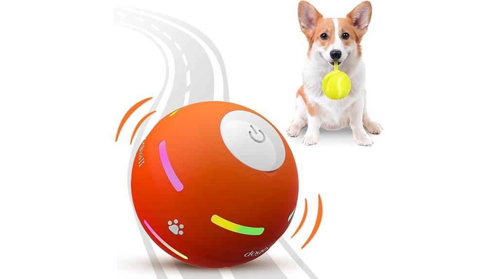motion activated dog toy