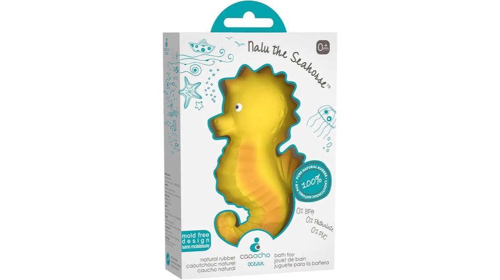 natural rubber seahorse toy