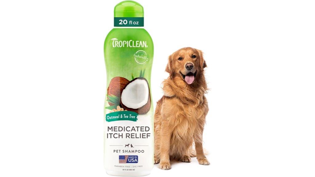 oatmeal dog shampoo relief