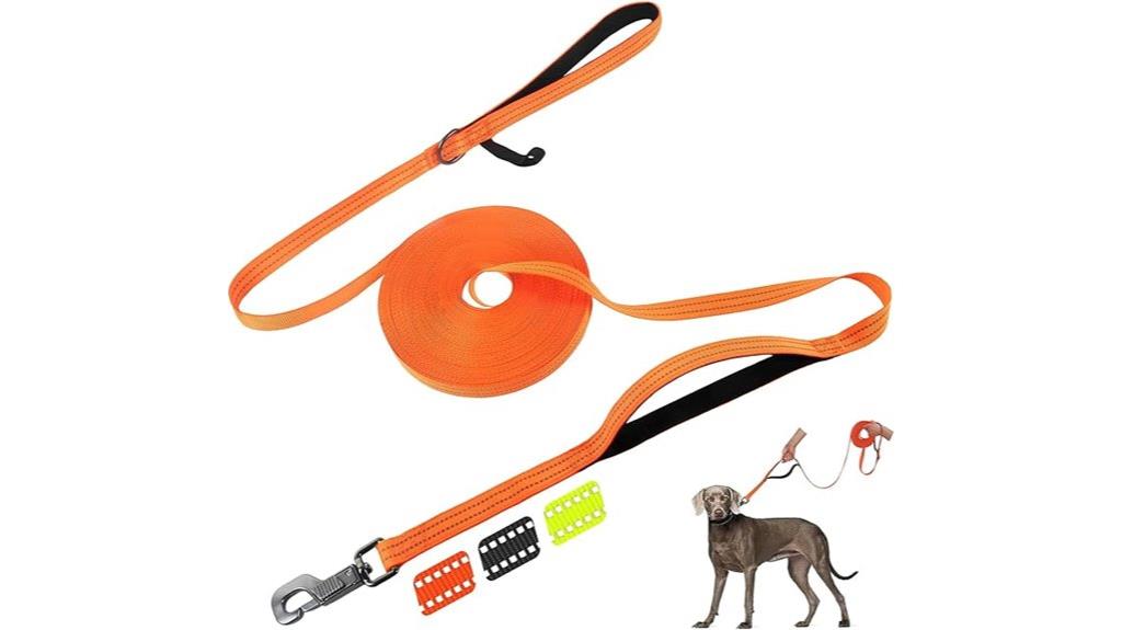 orange 50ft long leash