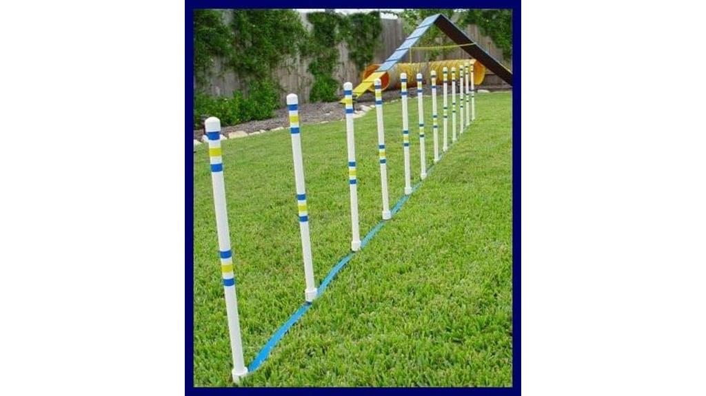 outdoor dog agility sticks