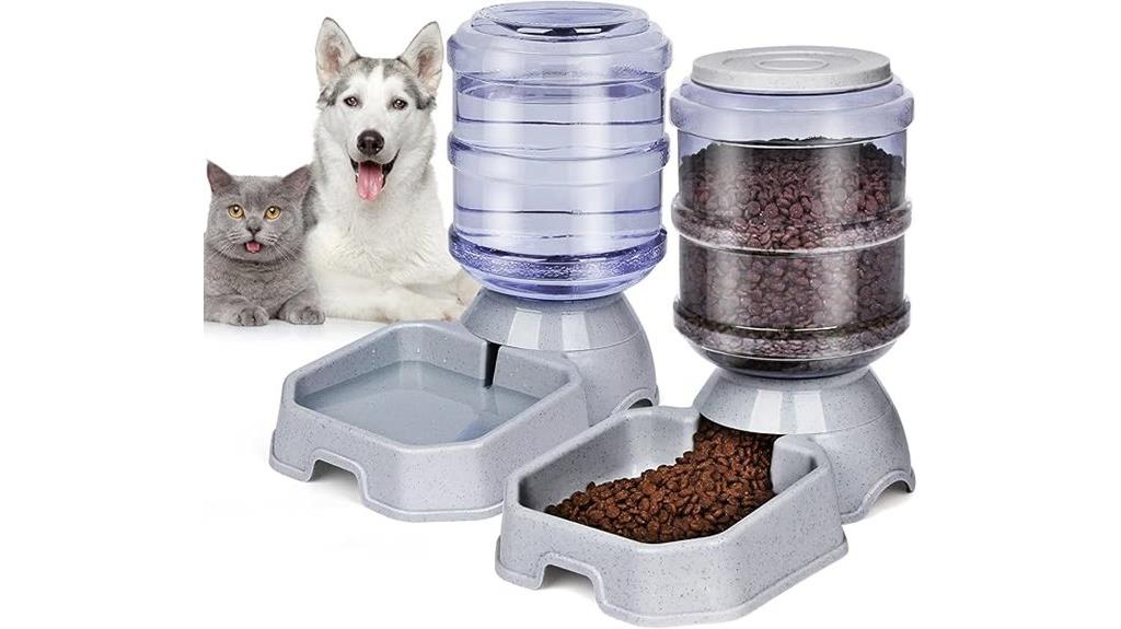pet food and water dispensers