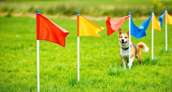 pet safety boundary flags
