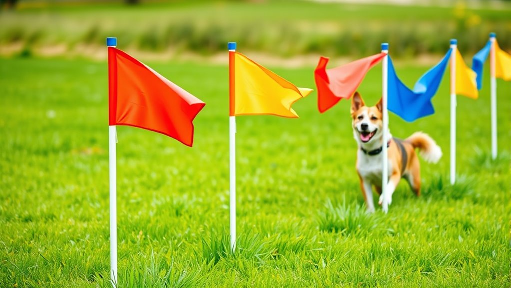 pet safety boundary flags