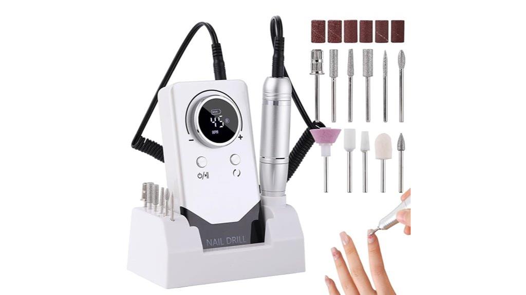 portable lcd nail drill