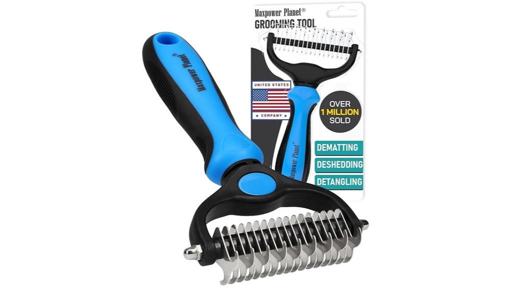 powerful pet grooming rake