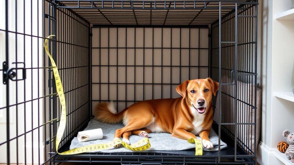 proper crate size and ventilation