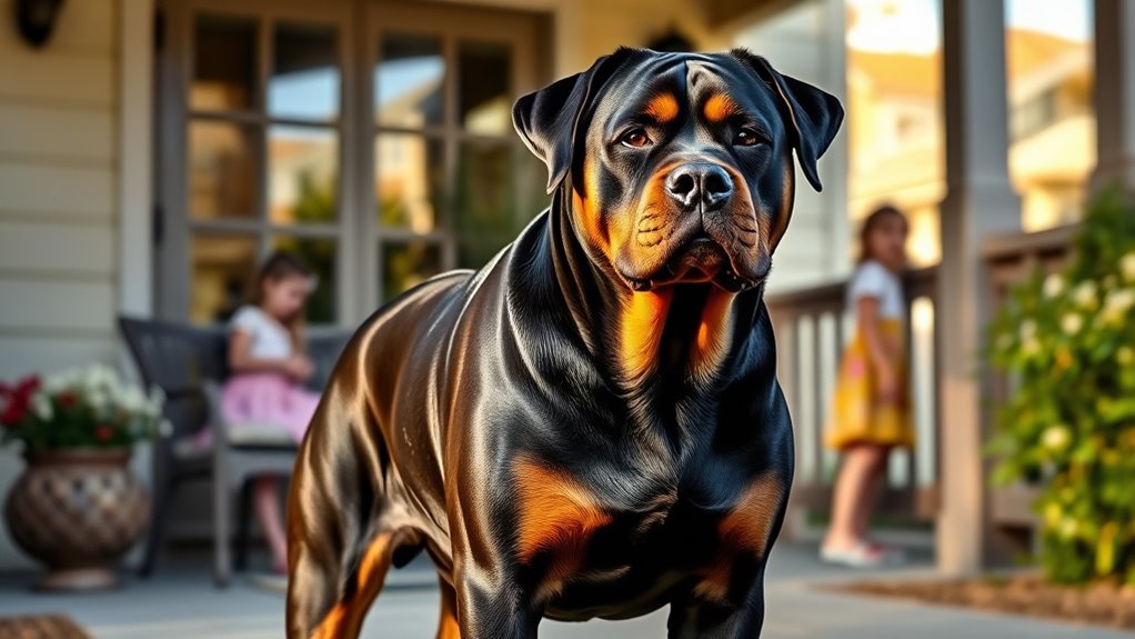 protective confident well trained dog