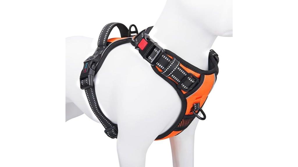 reflective adjustable dog harness