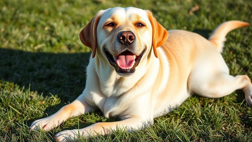 relaxed happy dog signals