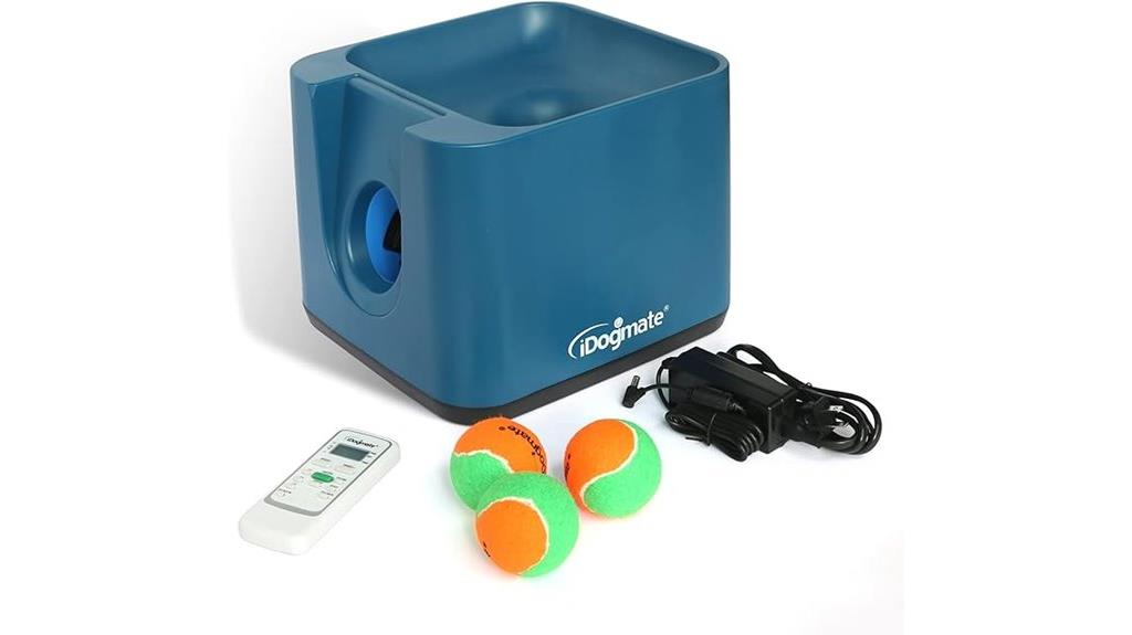 remote rechargeable tennis ball launcher