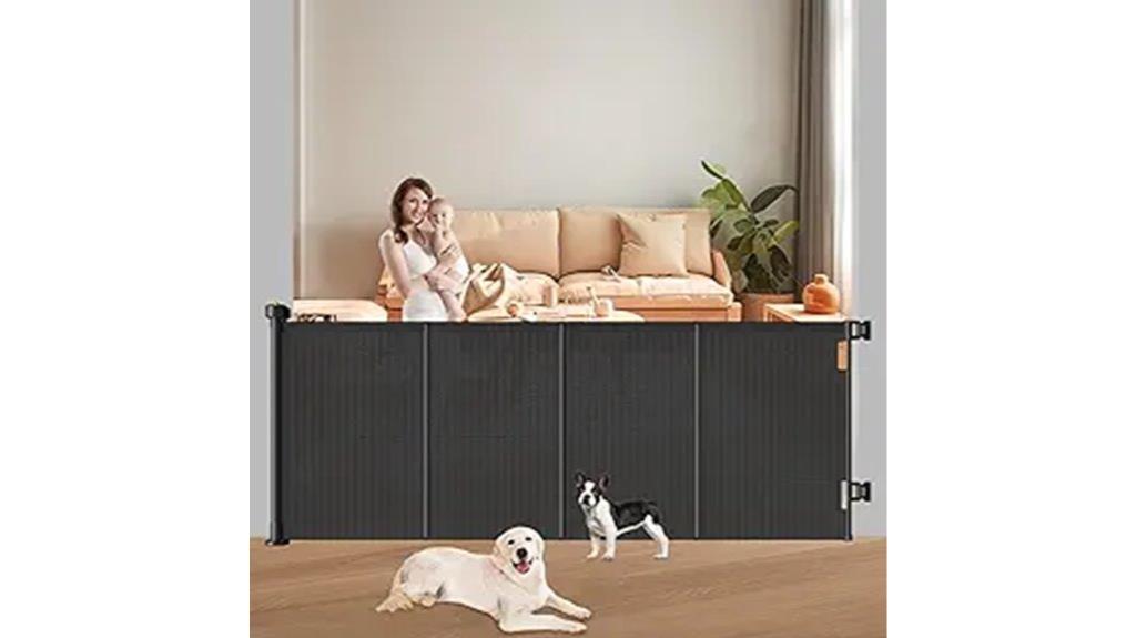 retractable indoor outdoor gate
