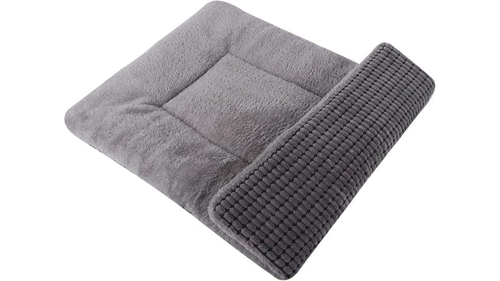 reversible plush dog bed