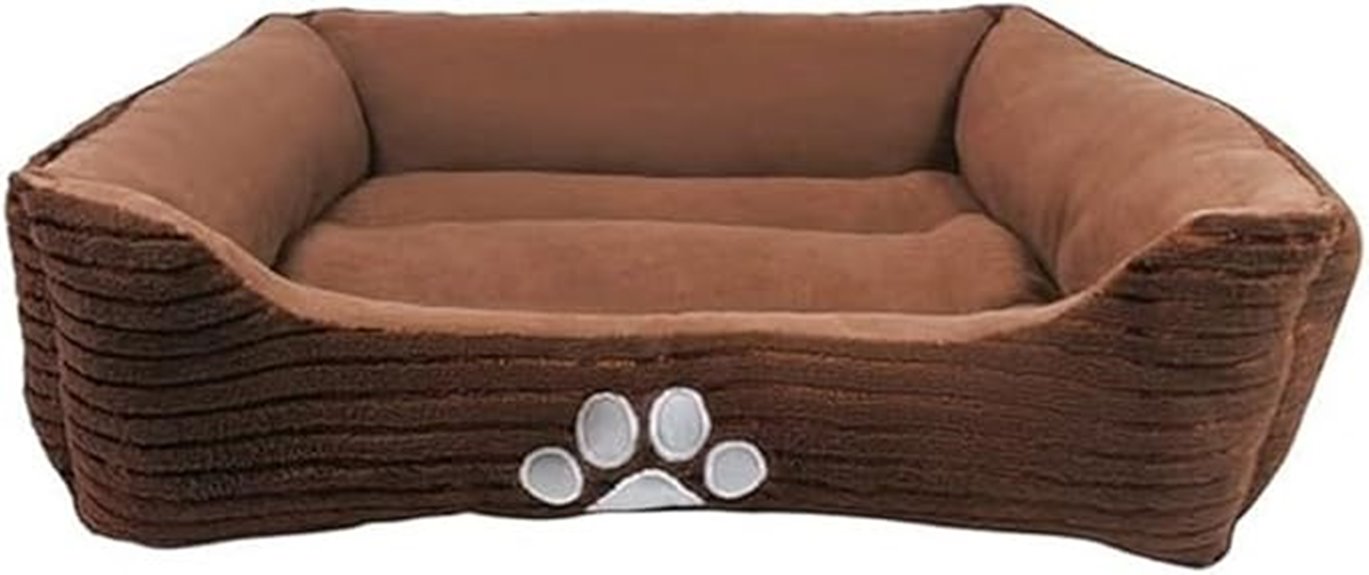 reversible rectangle pet bed
