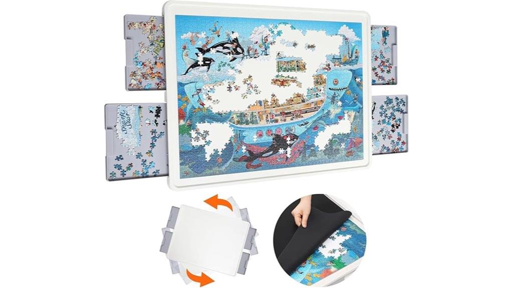 rotating plastic puzzle board