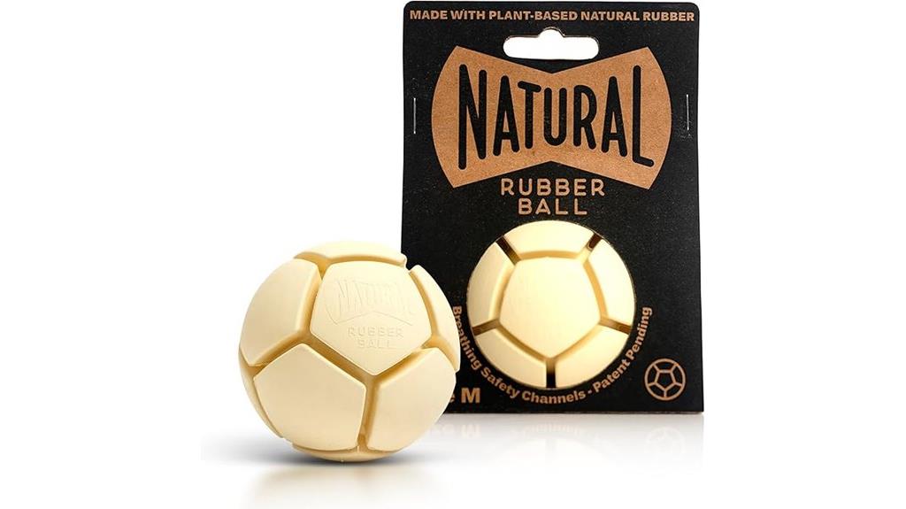 rubber dog play ball
