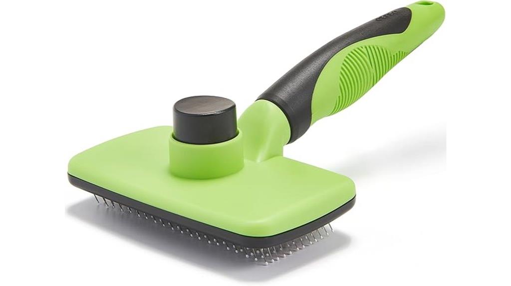 self cleaning pet grooming brush
