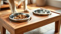 senior dog raised feeders