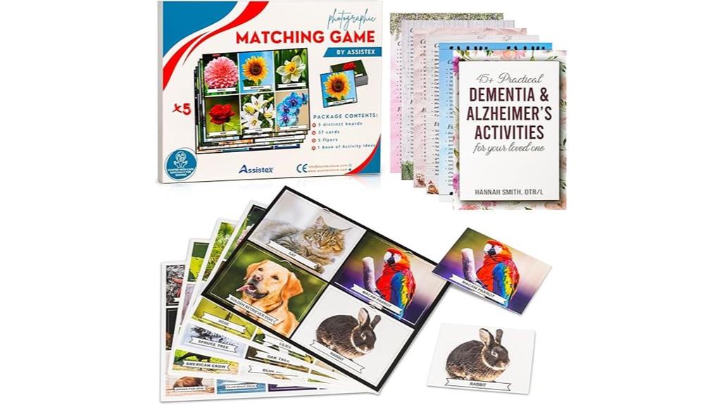 senior matching game board