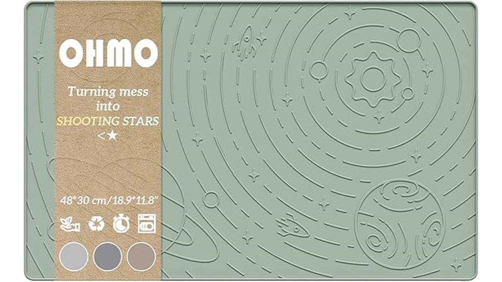 silicone spill proof pet mat