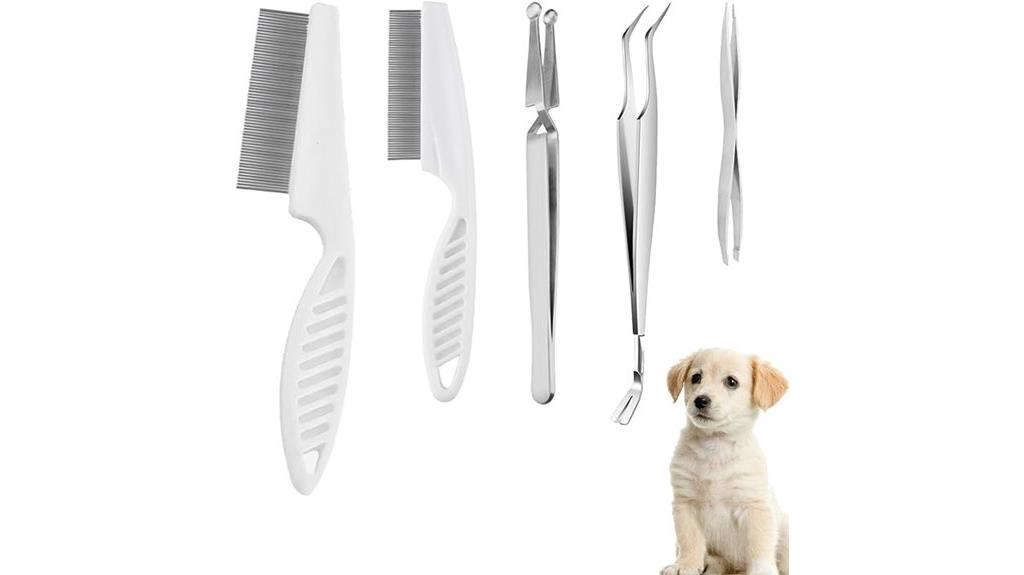 six piece tick removal set